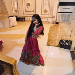 Elegant Pink Ethnic Lehenga Choli for Girls – Embroidered Festive Wear (3–10 Years)